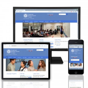 Language Enhancement Center website design